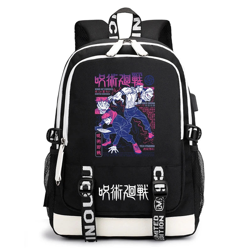 Jujutsu Kaisen Student Backpack | Lightweight Anime Daypack Backpacks - The Eezee Shop