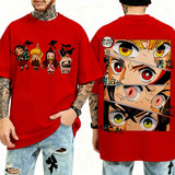 Demon Slayer Character Eyes T-Shirt | Unisex Sports Tee Graphic Tees - The Eezee Shop