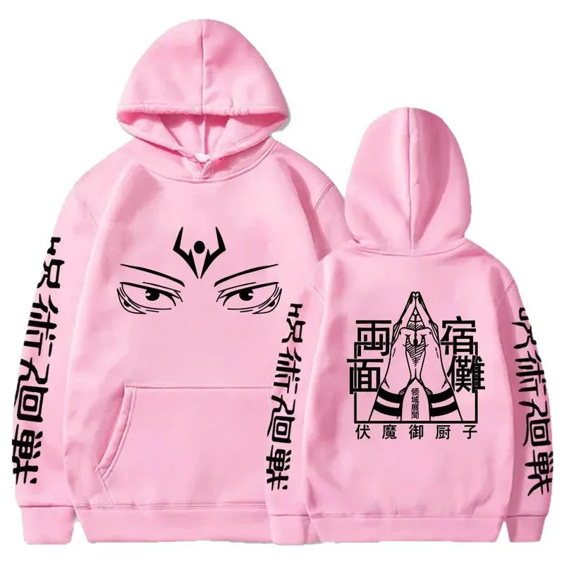 Anime Graphic Fleece Hoodie | Unisex Hip Hop Sweatshirt Hoodies & Sweatshirts - The Eezee Shop