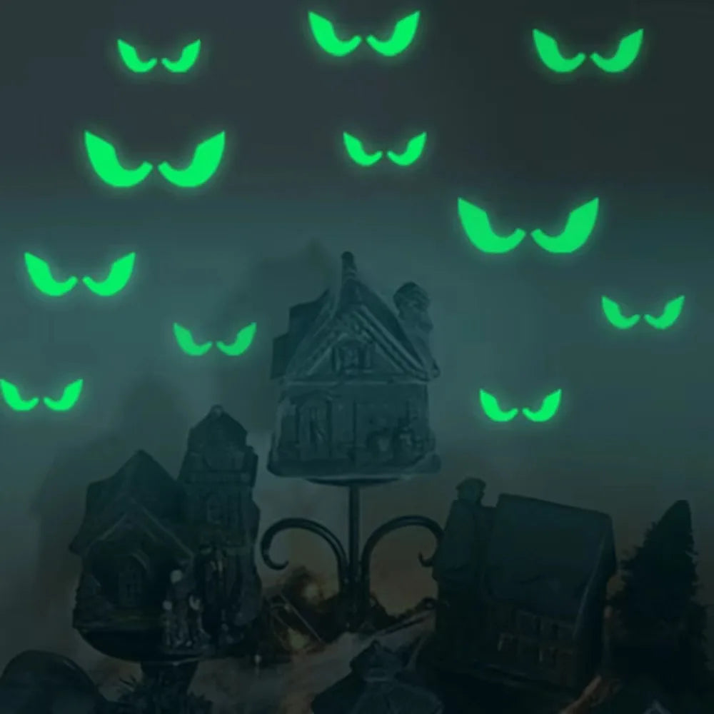 Glow-in-the-Dark Halloween Window Stickers | Eyes, Bats & Ghosts Halloween Decorations - The Eezee Shop