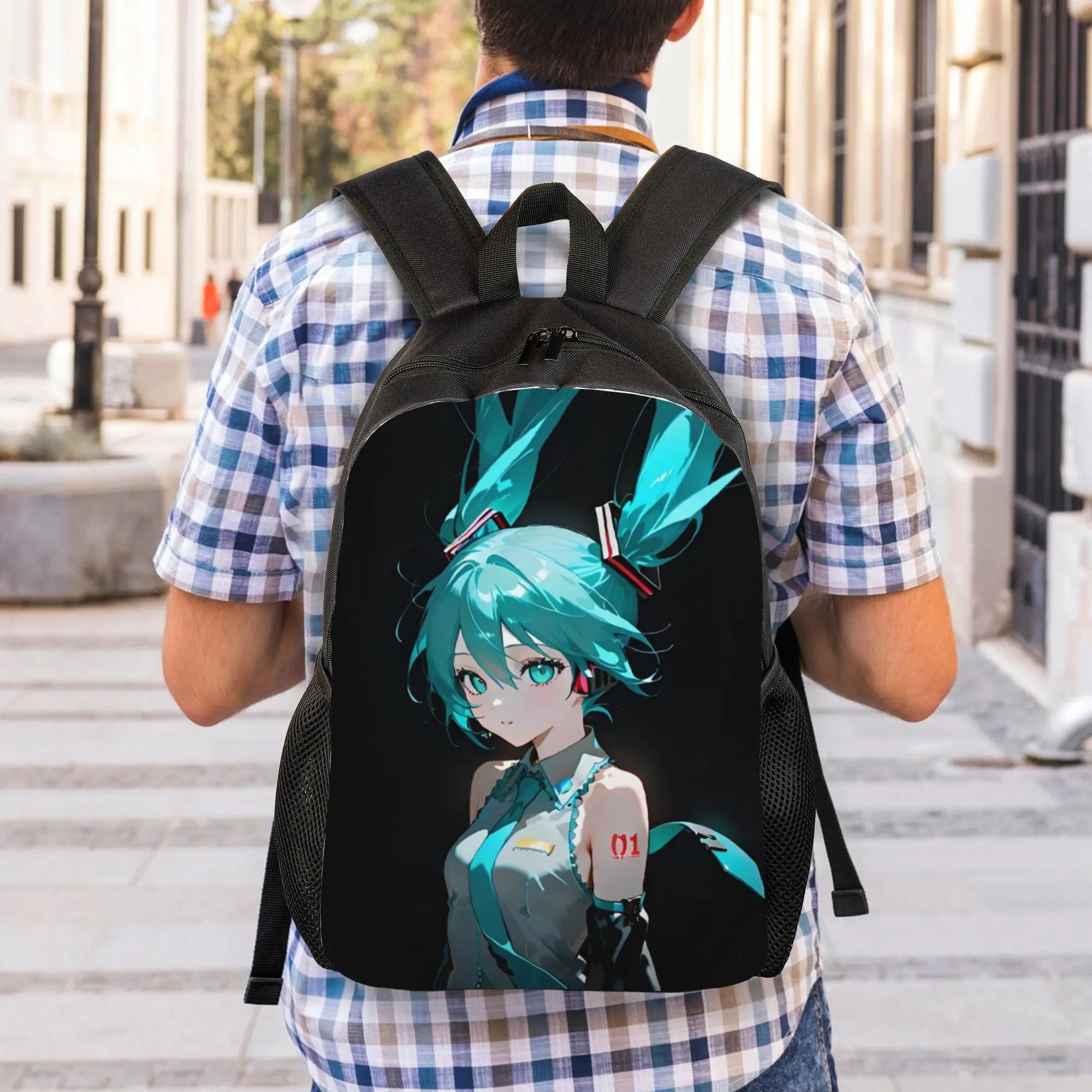 Hatsune Miku Laptop Backpack | Casual Daypack for School & Work Backpacks - The Eezee Shop