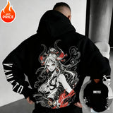 Yamato One Piece Oversized Hoodie | Vintage Anime Streetwear Hoodies & Sweatshirts - The Eezee Shop