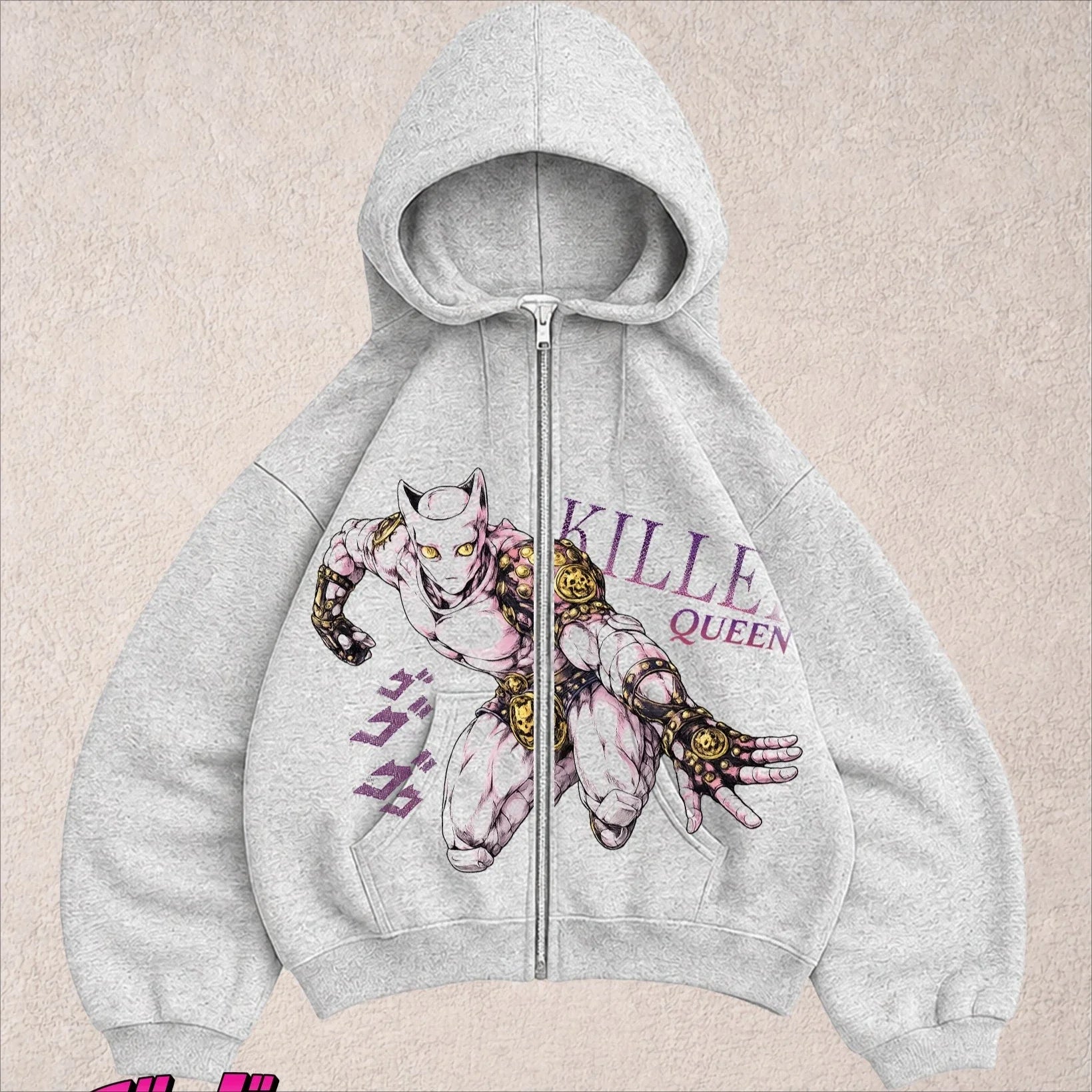 Tokyo Ghoul Y2K Zip Hoodie | Women's Harajuku Streetwear Hoodies & Sweatshirts - The Eezee Shop