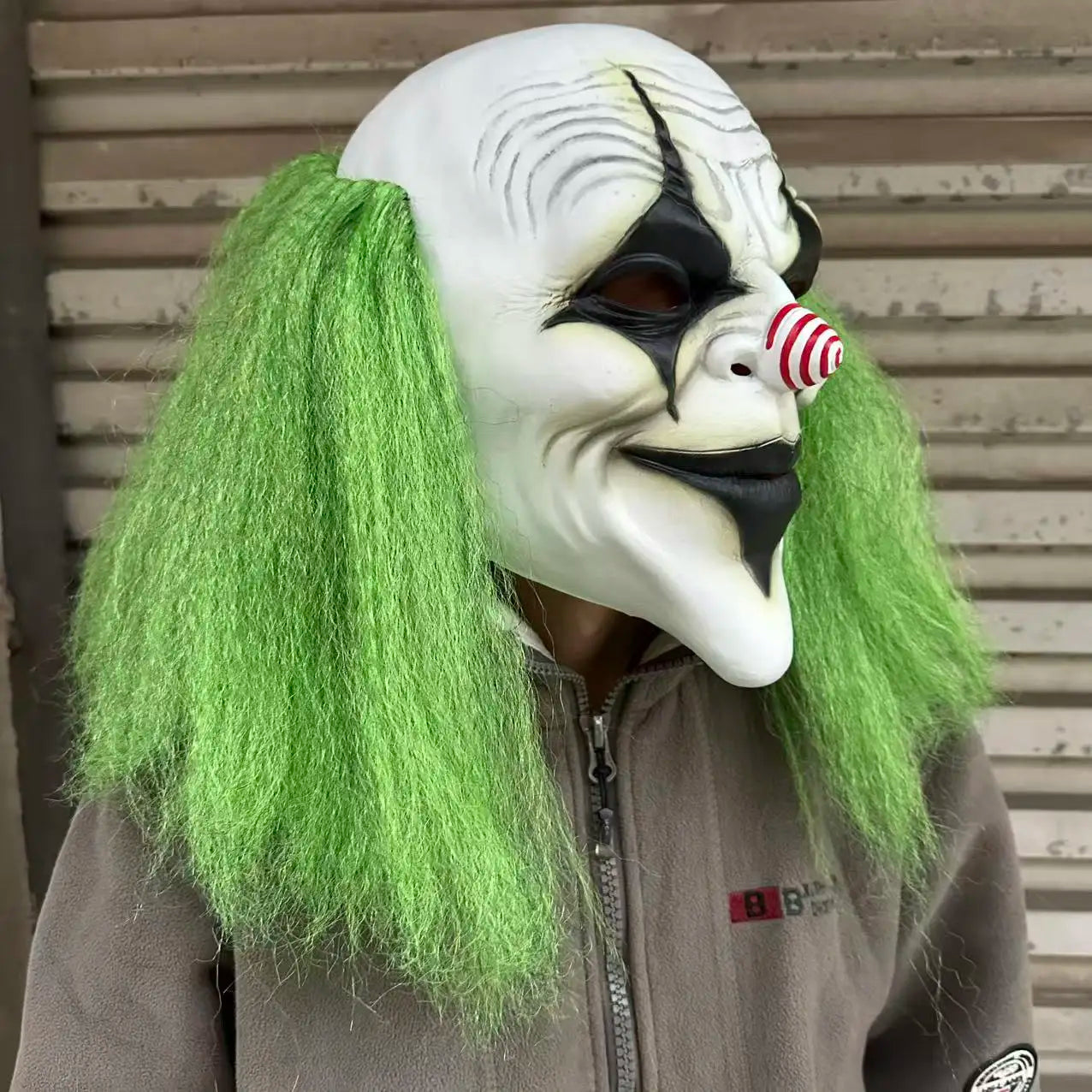 Green-Haired Clown Latex Mask | Scary Halloween Costume Mask Halloween Masks - The Eezee Shop