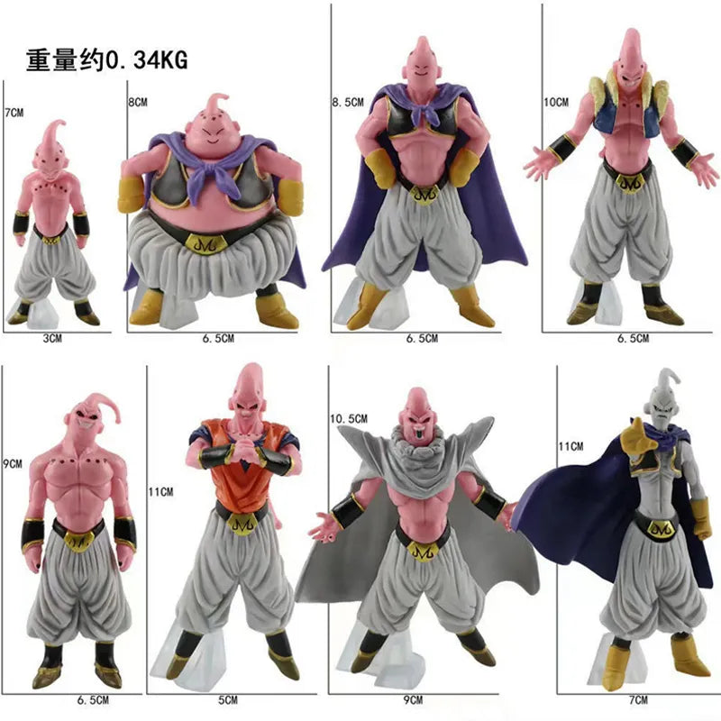 Dragon Ball Z Majin Buu 8pcs Figure Set All Forms PVC Anime Figure - The Eezee Shop