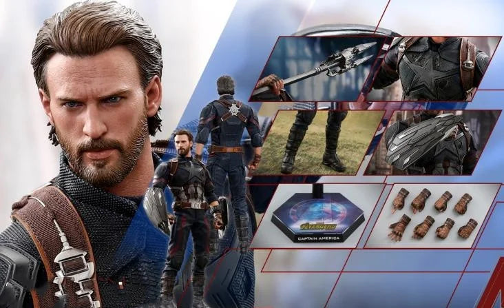 Steve Rogers 1/6 Scale Figure | Deluxe Captain America Statue Collectible Figures - The Eezee Shop