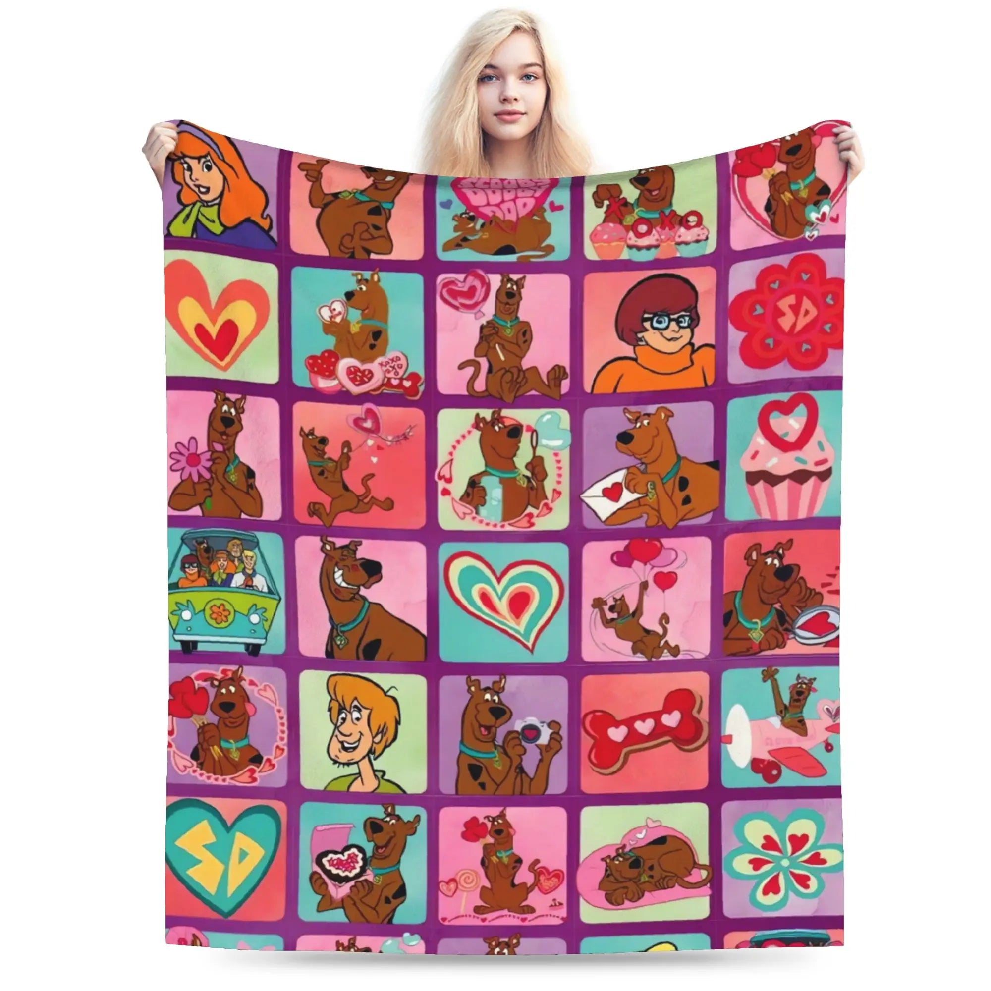 Scooby-Doo Flannel Blanket | Cartoon Halloween Winter Throw Throw Blankets - The Eezee Shop