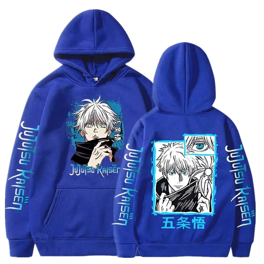 Satoru Gojo Oversized Hoodie | Jujutsu Kaisen Unisex Pullover Hoodies & Sweatshirts - The Eezee Shop