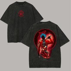 Anime Lover The Seven Deadly Sins Washed Tshirt Personality Clothes Suitable for All Seasons Plus Size Unisex Streetwear Soft Anime Tshirts - The Eezee Shop