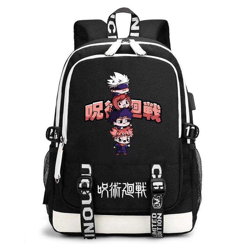 Jujutsu Kaisen Bookbag | Lightweight Casual School Backpack Backpacks - The Eezee Shop