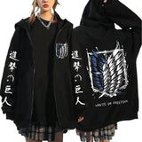Wings of Freedom Zip-Up Hoodie | Attack on Titan Sweatshirt Hoodies & Sweatshirts - The Eezee Shop