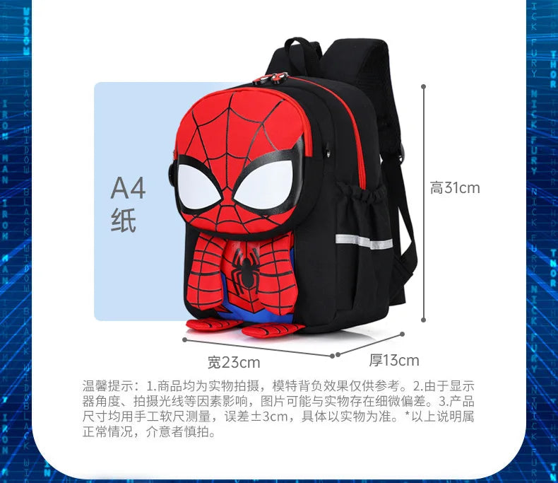 Spider-Man & Iron Man Kids Backpack | 3D Print School Bag Backpacks - The Eezee Shop