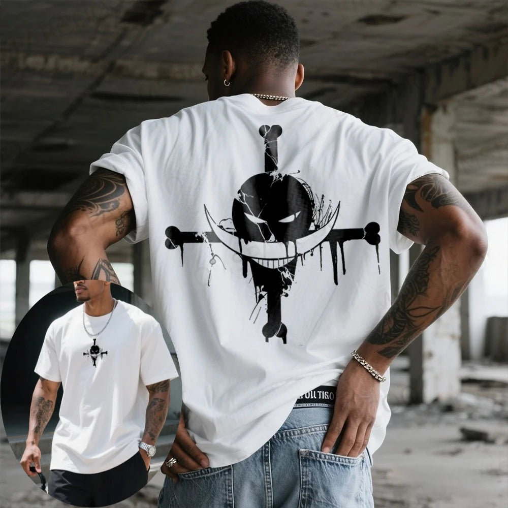 Edward Newgate Whitebeard One Piece Summer T-Shirt Anime Graphic Streetwear Tee for Men Anime Tshirts - The Eezee Shop