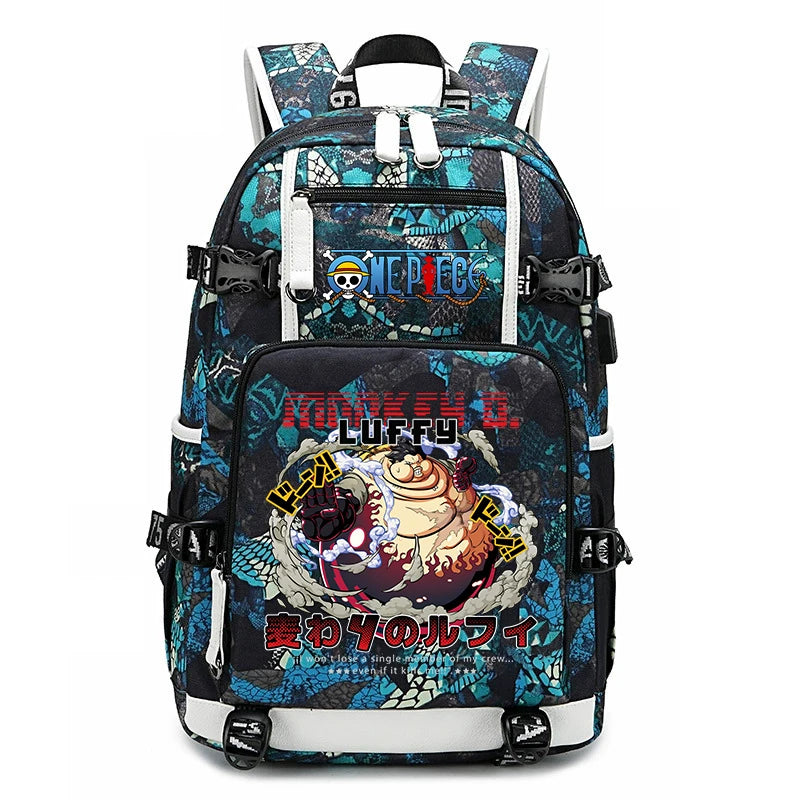 One Piece Luffy School Backpack | Large Capacity Bookbag Backpacks - The Eezee Shop