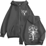 Death Note Ryuk & Light Zip Hoodie | Unisex Anime Sweatshirt Hoodies & Sweatshirts - The Eezee Shop