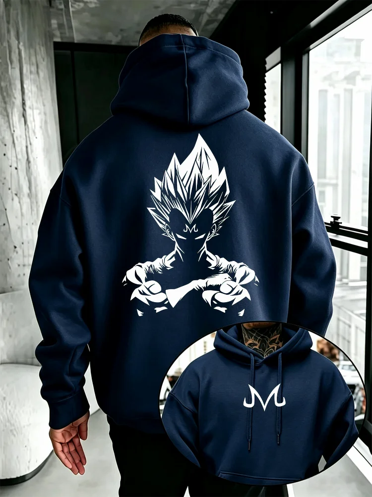 Majin Vegeta Fleece Hoodie | Dragon Ball Super Warm Pullover Hoodies & Sweatshirts - The Eezee Shop