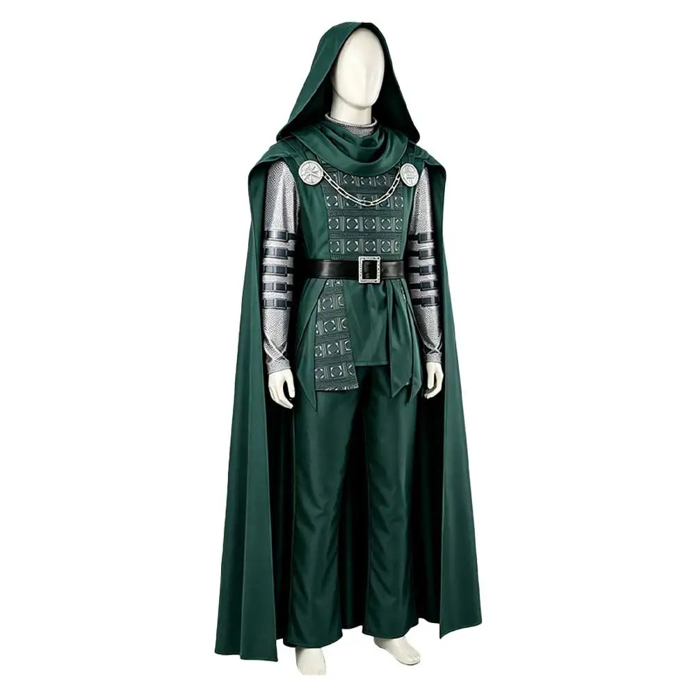 Doctor Doom Hooded Cloak Costume | Coat, Pants & Cape Full Set Cosplay Costumes - The Eezee Shop
