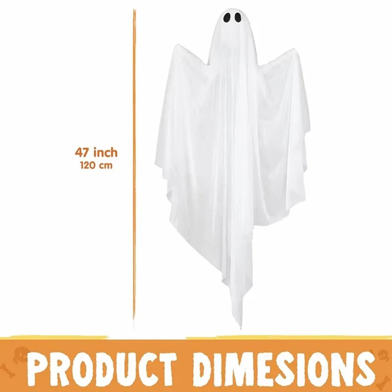 47" Swinging Ghost with LED Lights | Outdoor Halloween Decoration Outdoor Halloween Decorations - The Eezee Shop