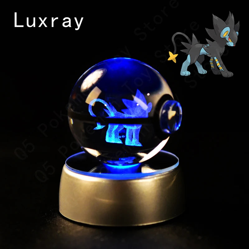 Pokemon 3D Crystal Ball Night Light | Mewtwo, Pikachu & Gengar Lamps & Night Lights - The Eezee Shop
