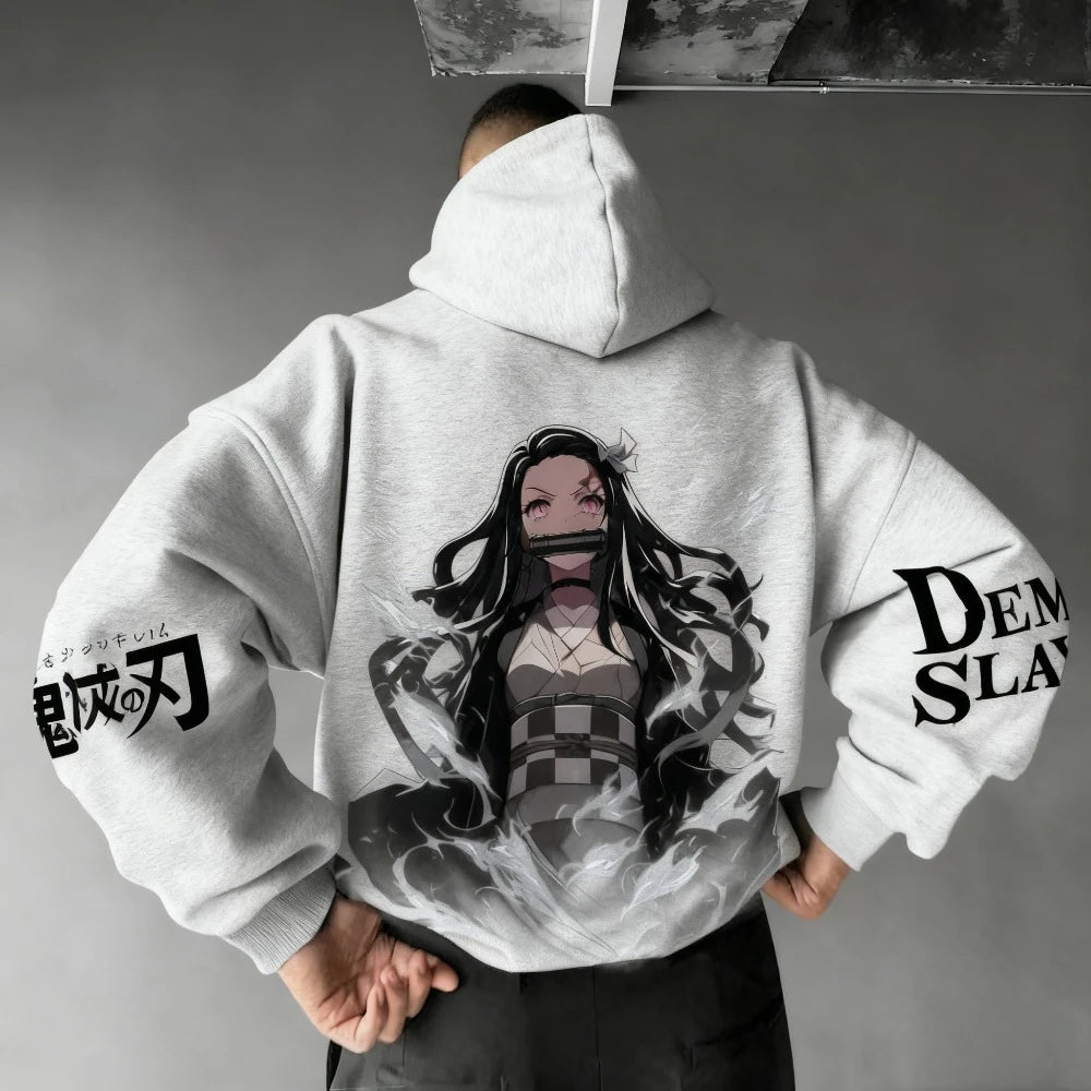 Nezuko Kamado Hoodie | Demon Slayer Parent-Child Sweatshirt Hoodies & Sweatshirts - The Eezee Shop