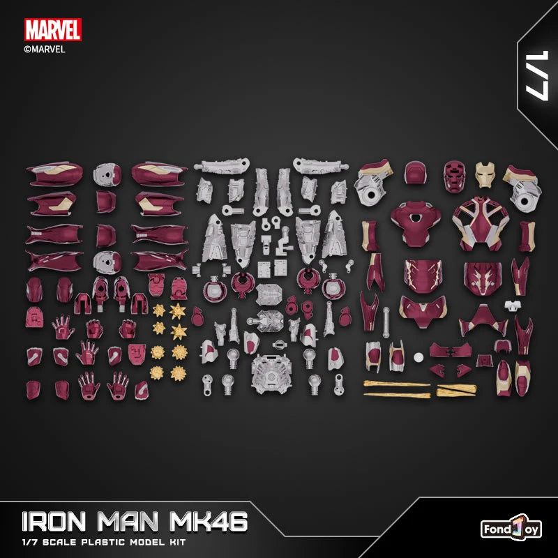 Iron Man MK46 1/7 Model Kit | 10" Light-Up Reactor Figure Collectible Figures - The Eezee Shop