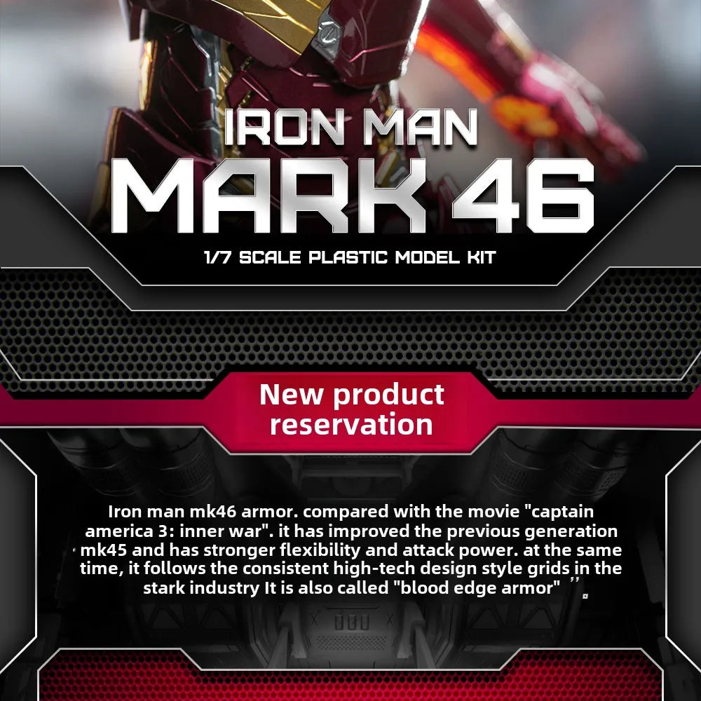 Iron Man MK46 Assembly Model | Light-Up Reactor Desktop Figure Collectible Figures - The Eezee Shop