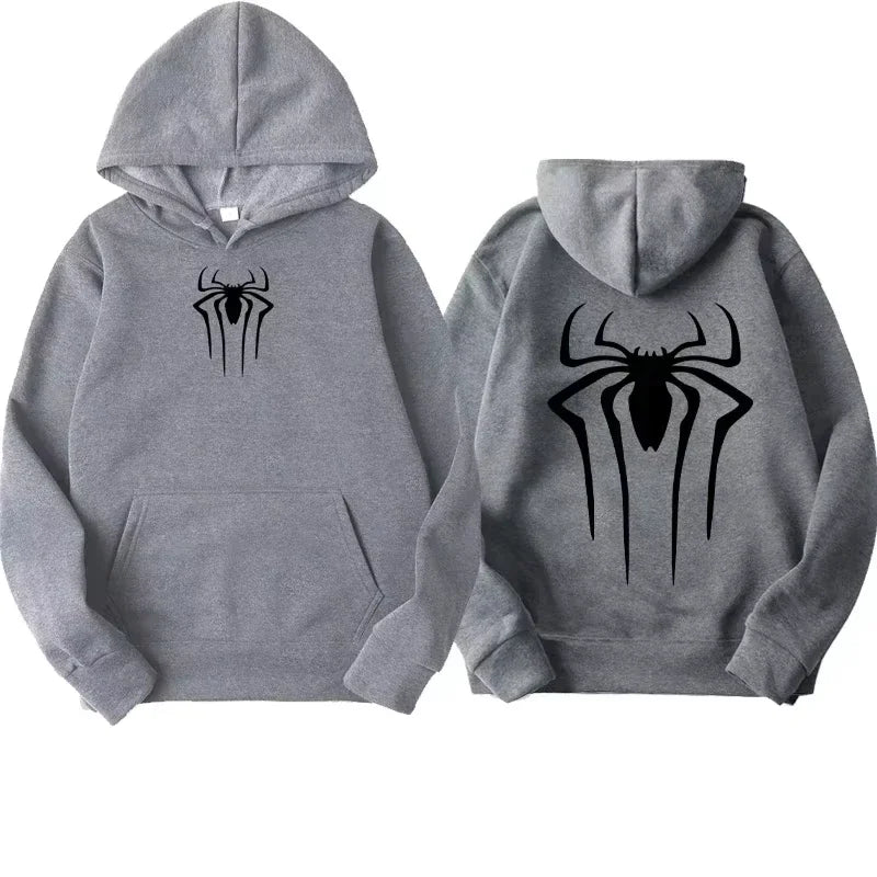 Men's Spider Print Hoodie | Harajuku Casual Sweatshirt Hoodies & Sweatshirts - The Eezee Shop