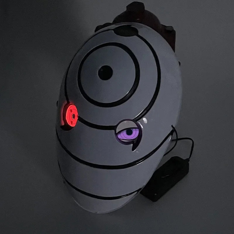 Obito Light-Up White Mask | Naruto Kids Halloween Cosplay Mask Cosplay Masks & Helmets - The Eezee Shop