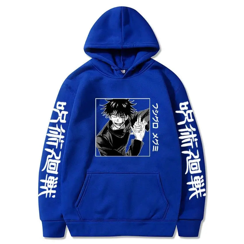 Megumi Fushiguro Hoodie | Jujutsu Kaisen Harajuku Pullover Hoodies & Sweatshirts - The Eezee Shop