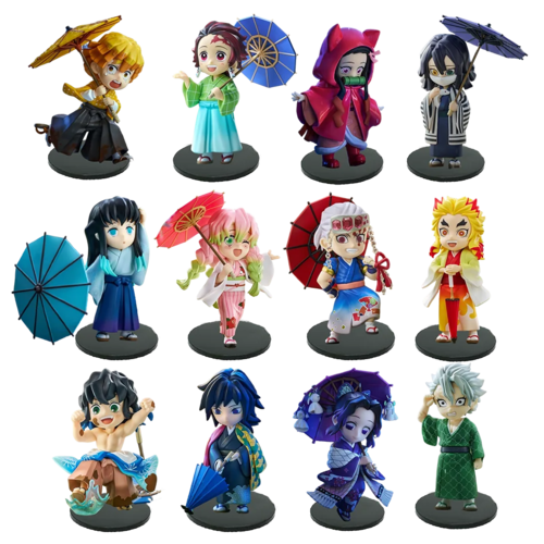 Demon Slayer Plum Rain Figure Kimetsu No Yaiba Anime Action Doll Collectible Statue Anime Figure - The Eezee Shop