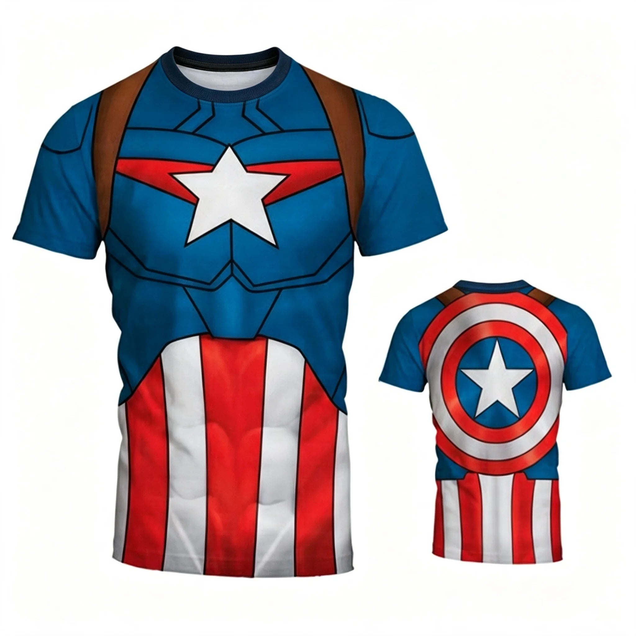 Superhero Costume Gym T-Shirt | Adult & Kids Quick-Dry Tee Gym & Compression Wear - The Eezee Shop
