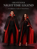 Reversible Vampire Cape | Red & Black Halloween Cosplay Cloak Cosplay Accessories - The Eezee Shop