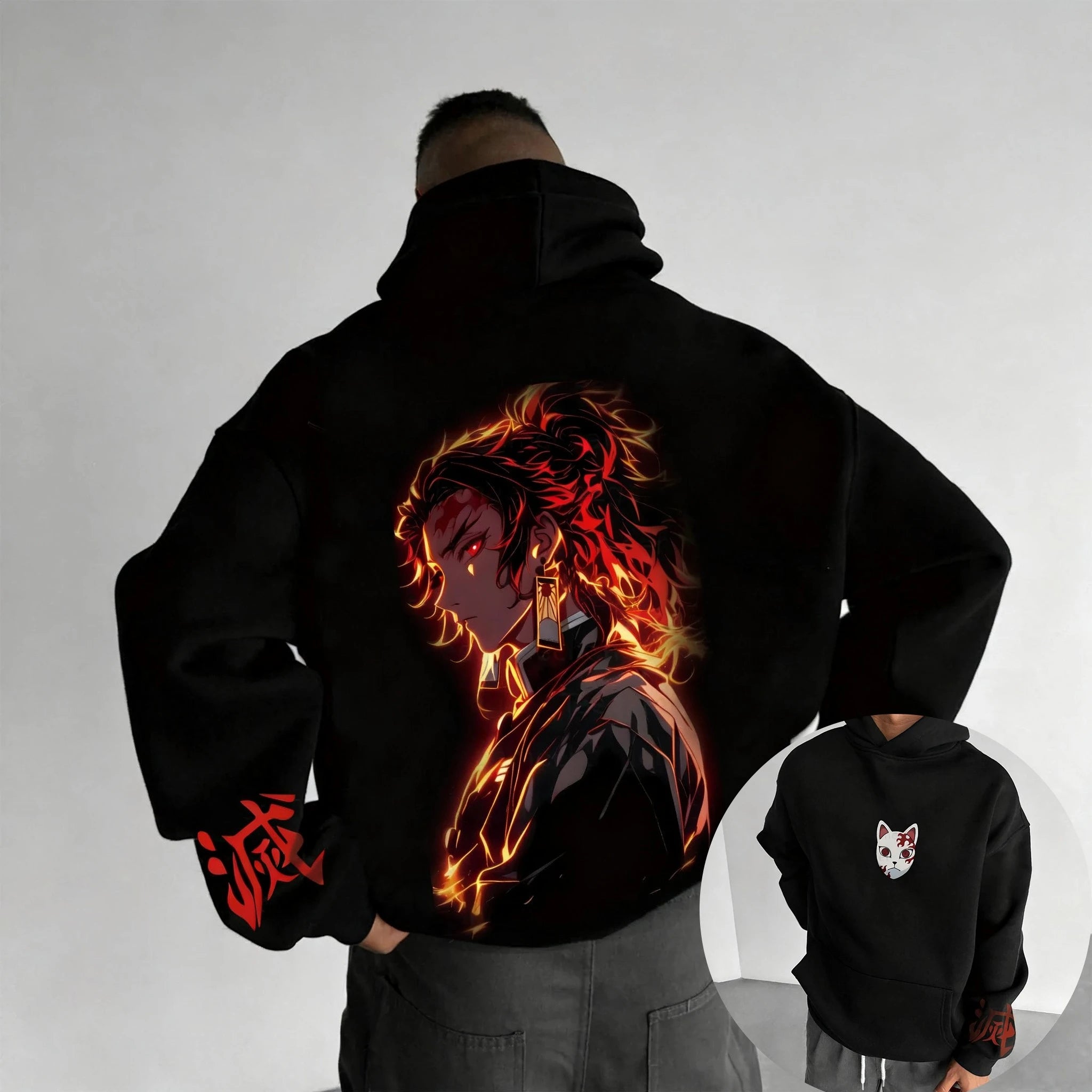 Demon Slayer Graphic Hoodie | Unisex Street Casual Pullover Hoodies & Sweatshirts - The Eezee Shop