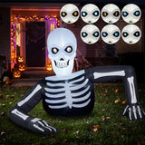 5.5ft Skeleton Inflatable with Animated LCD Eyes | Yard Decor Outdoor Halloween Decorations - The Eezee Shop