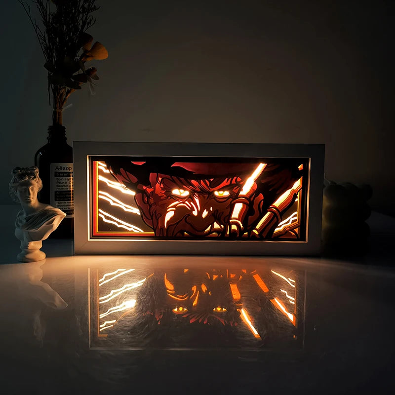 Anime Paper-Cut Light Box | Remote Control Color Night Light Lamps & Night Lights - The Eezee Shop