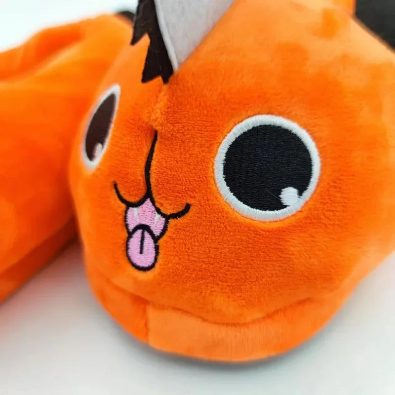 Pochita Plush Slippers | Chainsaw Man Anti-Slip House Shoes Slippers & Sandals - The Eezee Shop