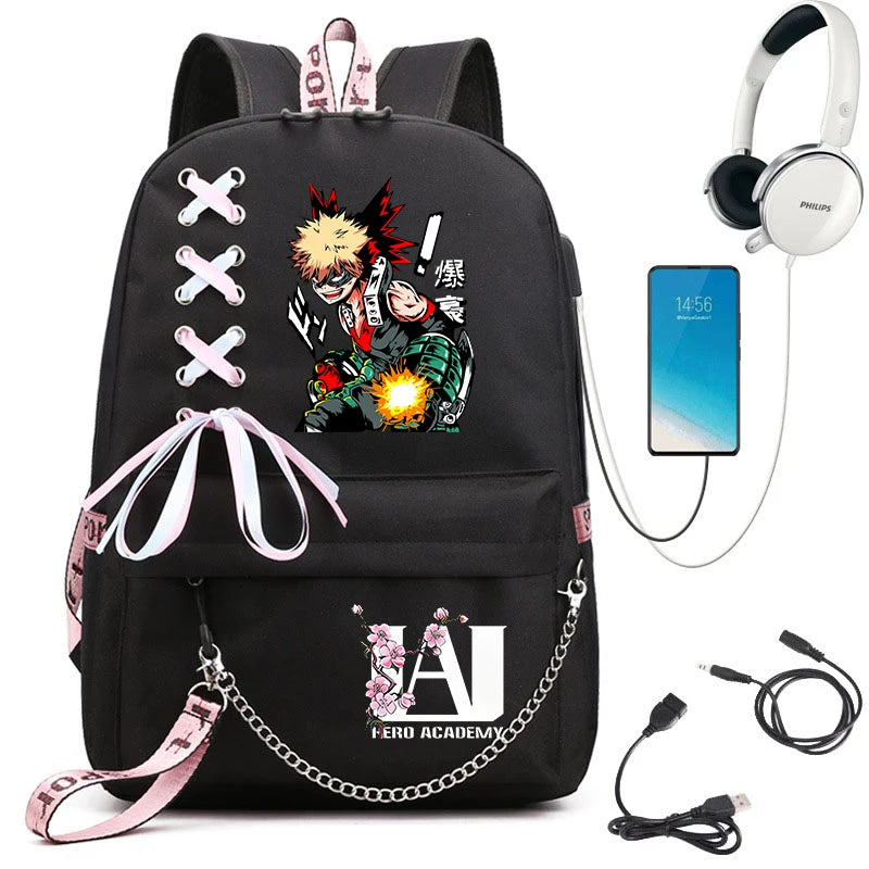 My Hero Academia Student Backpack | Lightweight Anime Daypack Backpacks - The Eezee Shop