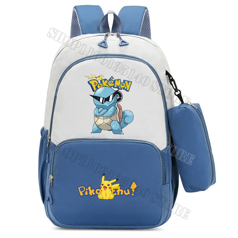 Anime Figure Print Backpack | Large Capacity Bag with Pencil Case Backpacks - The Eezee Shop
