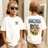 Kids One Piece T-Shirt | Luffy & Zoro Cotton Anime Tee Graphic Tees - The Eezee Shop