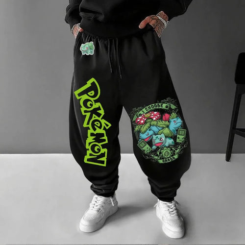 Pokemon Animation Derivatives Men's and Women's Summer Fashion Oversize Hoodie and Sweatpants Popular Joggers - The Eezee Shop