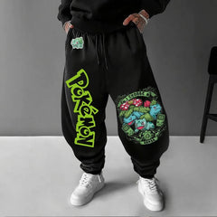 Pokemon Animation Derivatives Men's and Women's Summer Fashion Oversize Hoodie and Sweatpants Popular Joggers - The Eezee Shop