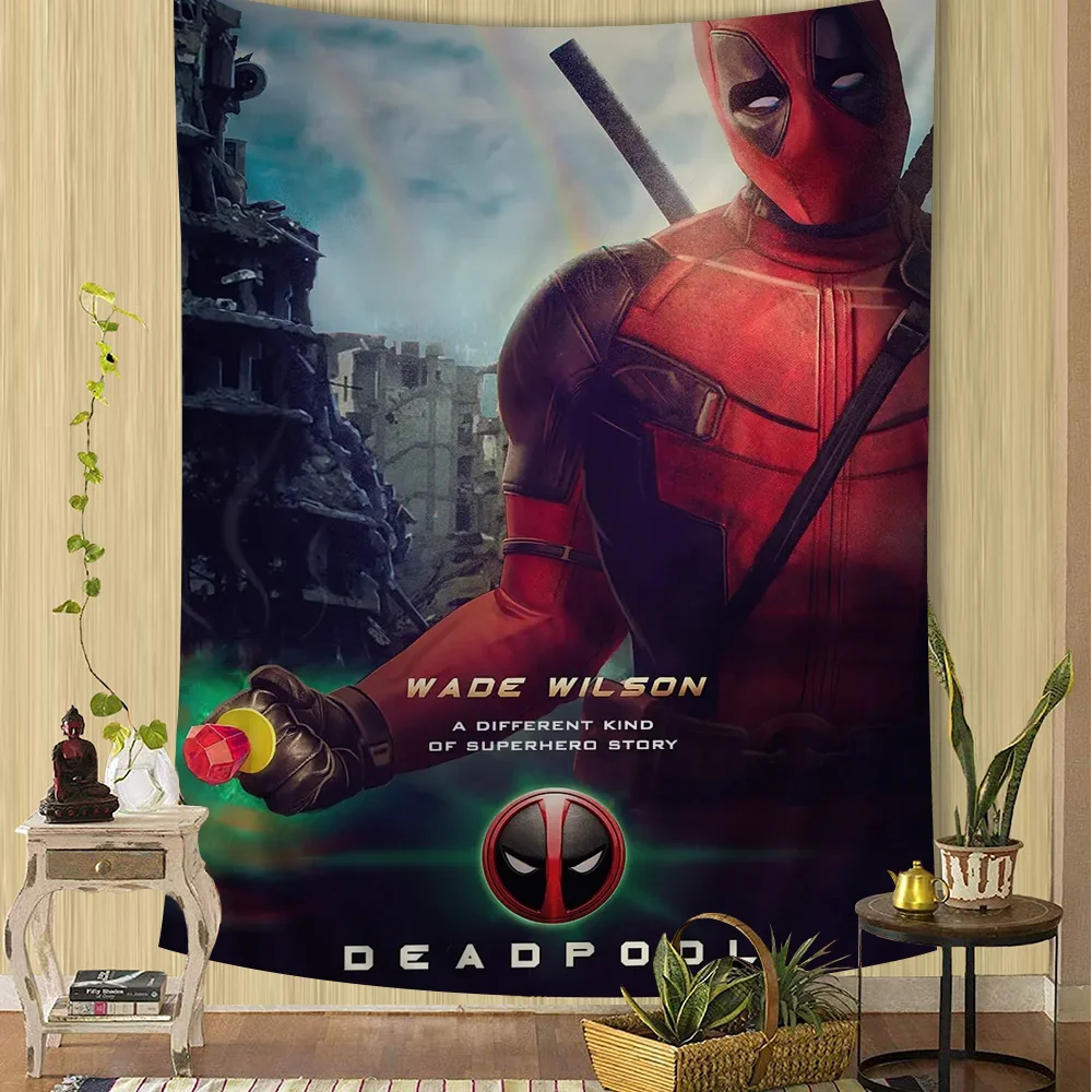 Deadpool Wall Tapestry | Large Hanging Dorm & Room Decor Wall Tapestries - The Eezee Shop