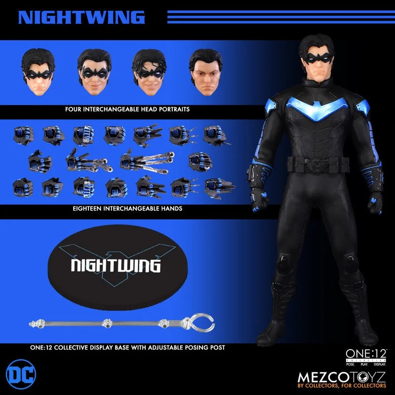 Nightwing 1/12 Action Figure | Fabric Costume 6" Collectible Collectible Figures - The Eezee Shop