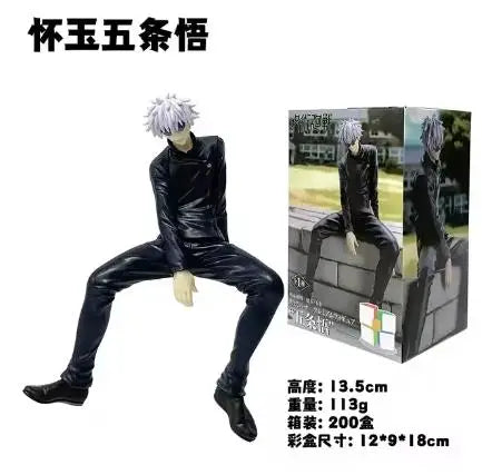 Gojo & Itadori Noodle Stopper Figure | 11cm Seated Statue Collectible Figures - The Eezee Shop