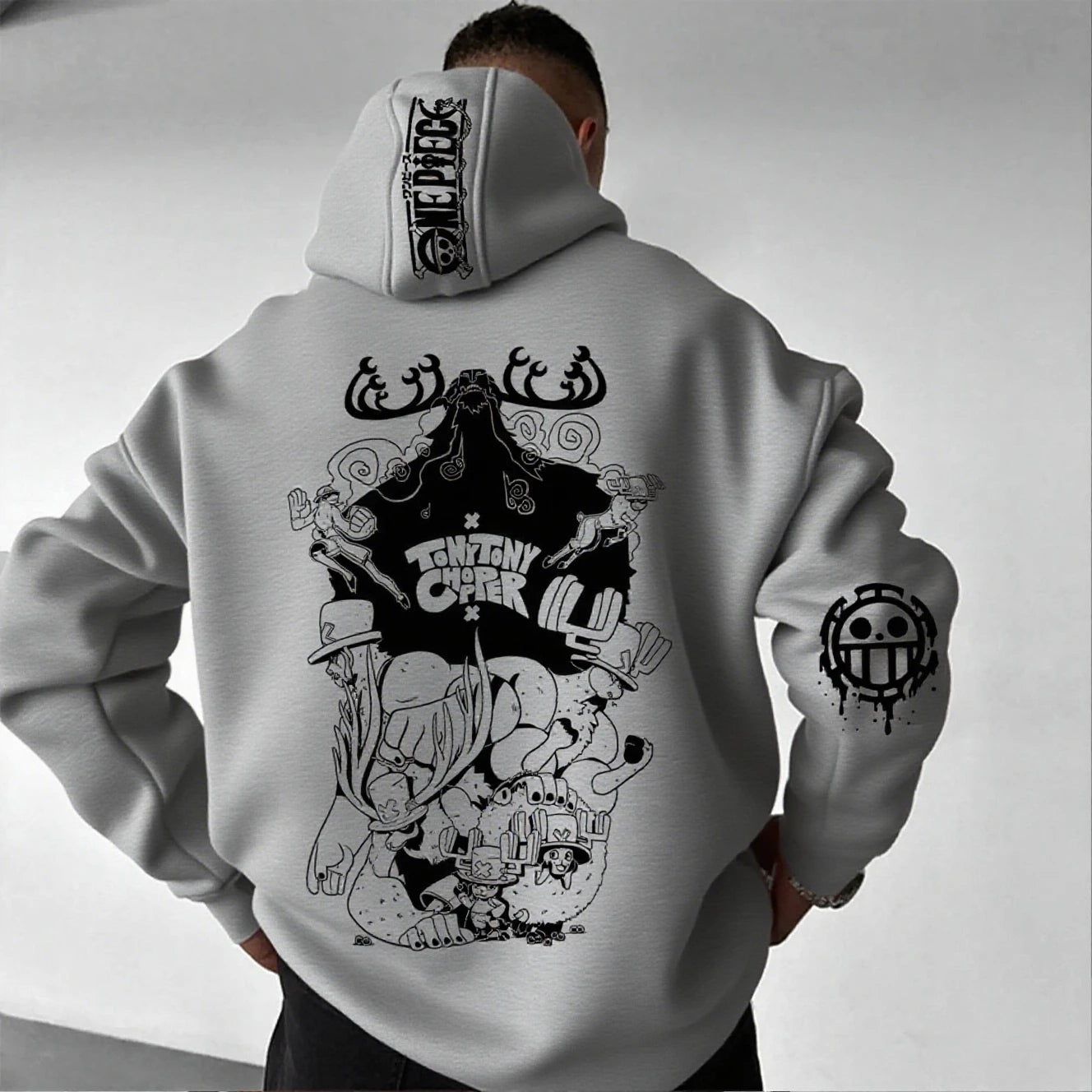 Tony Tony Chopper Graphic Hoodie | One Piece Pullover Hoodies & Sweatshirts - The Eezee Shop