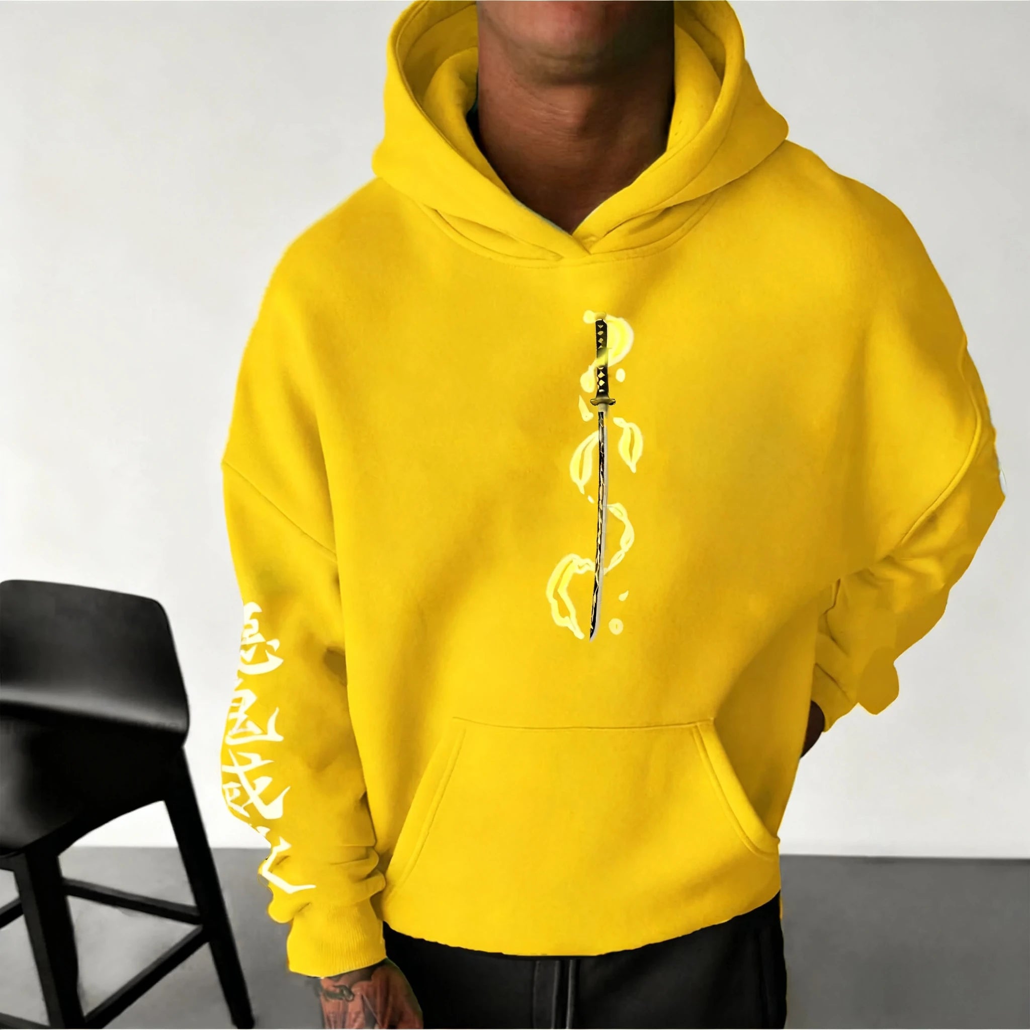 Zenitsu Yellow Hoodie | Demon Slayer Parent-Child Sweatshirt Hoodies & Sweatshirts - The Eezee Shop
