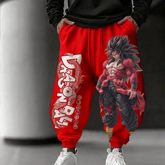 Anime Saiyan Dragon Ball Winter Cotton Sweatpants 2026 Harajuku Trendy Men Women Street Loose Casual Fashion Sports Cuff Pants Joggers - The Eezee Shop
