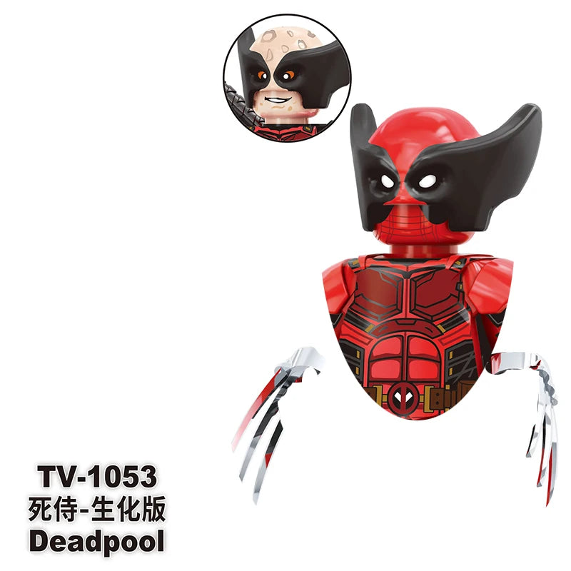Deadpool Mini Building Block Figures | DIY Brick Toy Set Building Block Sets - The Eezee Shop