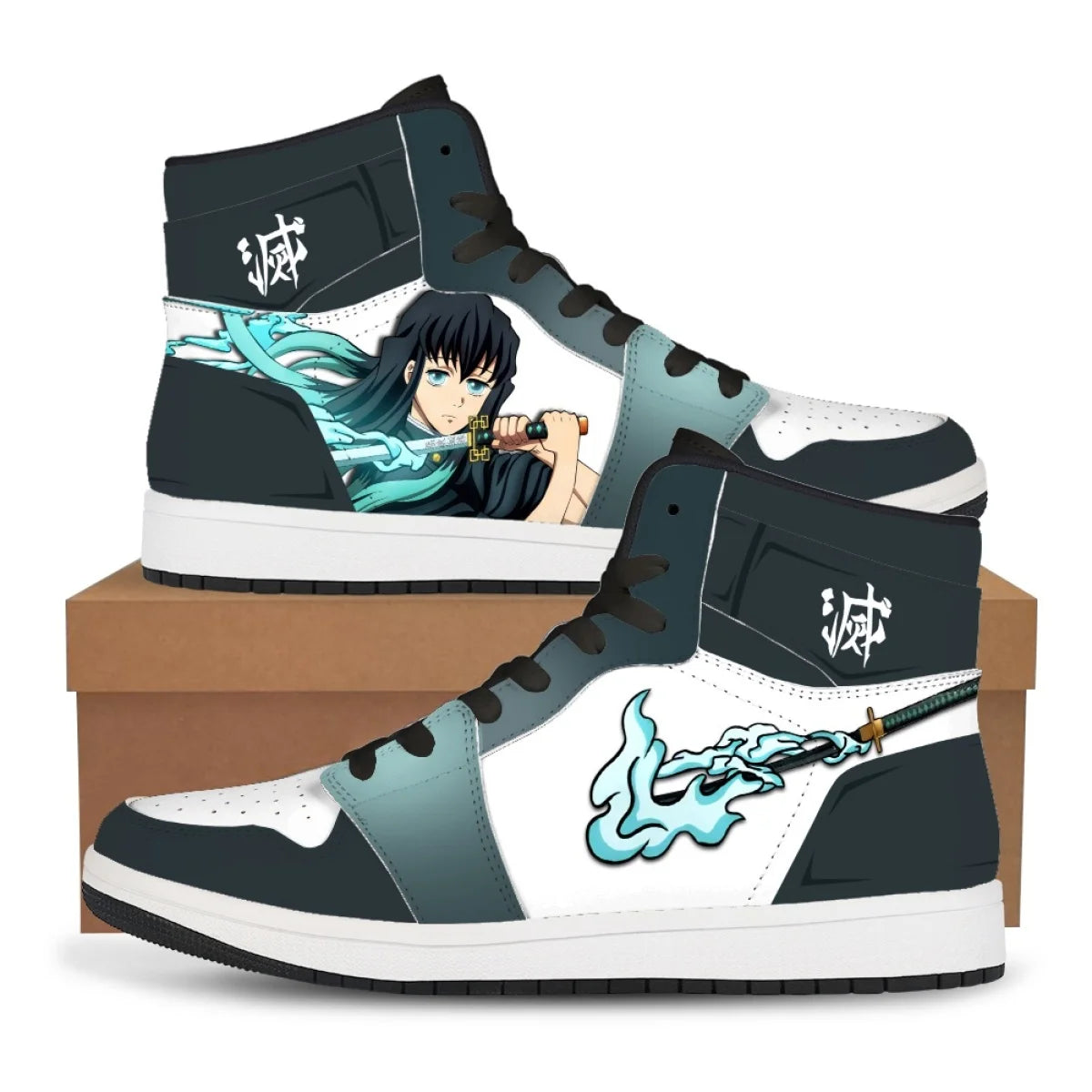 Tanjiro & Nezuko Basketball Sneakers | Demon Slayer Unisex Shoes Sneakers - The Eezee Shop
