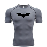 Bat Print Men's Tight T-Shirt | Compression Fitness Top Gym & Compression Wear - The Eezee Shop